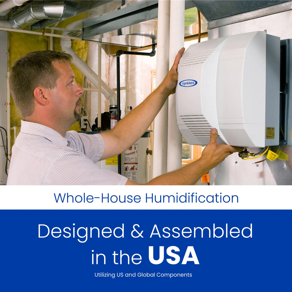 Fan-Powered 700 for Large Humidifier Humidifier Homes Capacity Sq. - Furnace Ft. - to 4,200 up Automatic AprilAire Whole-House