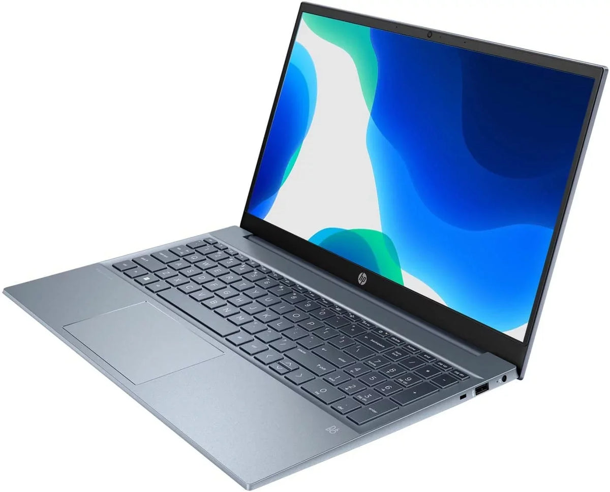 Gen Home, 16GB Wi-Fi 15.6" i7-1255U, Bluetooth, Backlit Laptop, 512GB HP 6, Pavilion PCIe RAM, 12th DDR4 Core SSD, (Refurbished) Keyboard, Windows Intel HDMI, Restored HD 11 Touchscreen, Full Blue