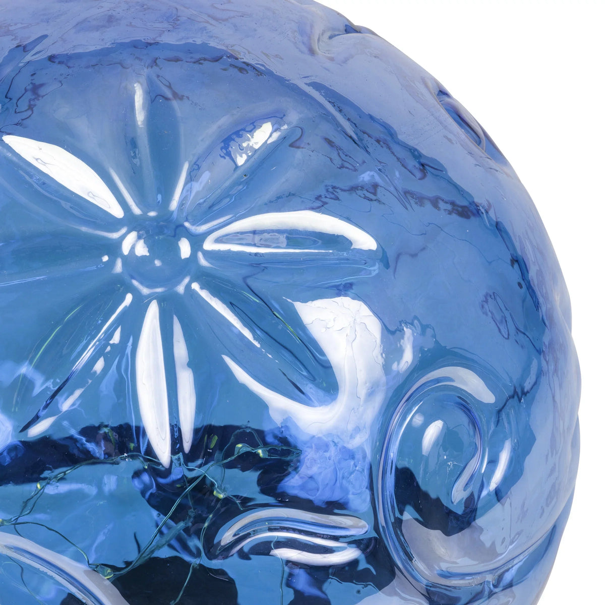 Gazing 10" W Glass L Blue H Corporation Embossed x Alpine 10" 13" Light-up x Globe,
