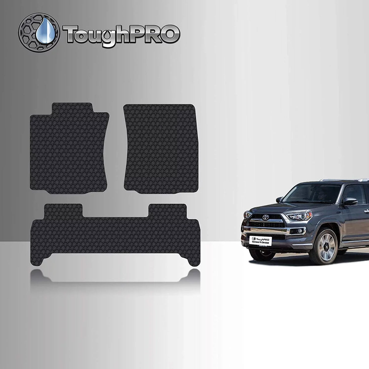 Floor TOUGHPRO - Compatible All 4Runner Set 2021 2nd Weather Row Row) (Front - Toyota with + Accessories Mat