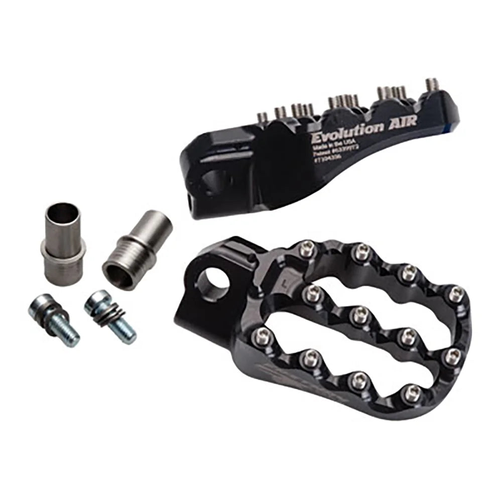 Six 300 Sherco SEF-R Kit 2017 Black Fastway Motorcycle Pegs Foot Evo With Days Compatible Air
