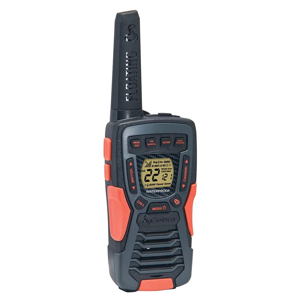 Waterproof - Two-Way Radio Long Cobra Floats, 22 (2-Pack) Adults Rechargeable, Walkie FLT Talkies Set ACXT1035R Channels, CAMO for 37-Mile Range