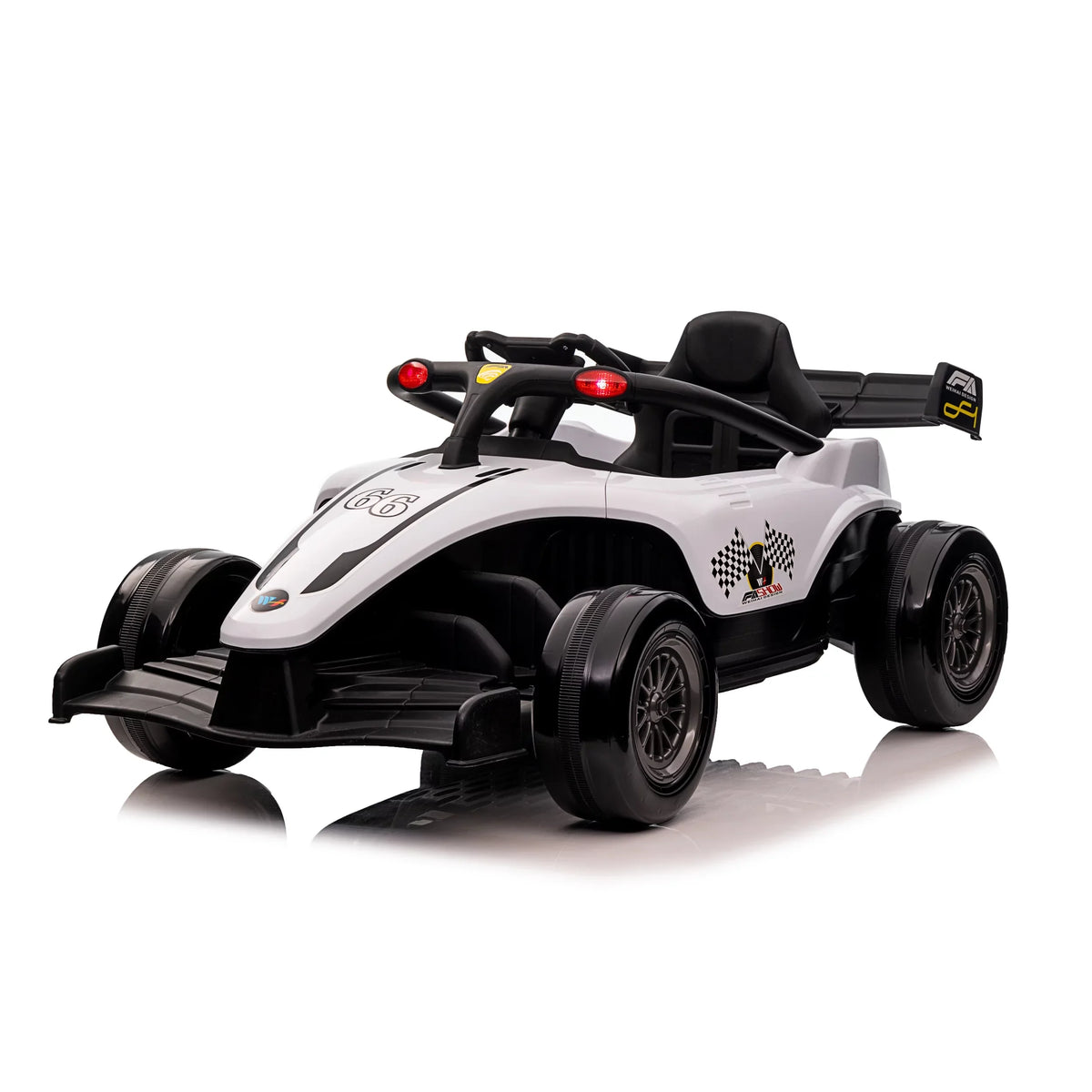 and Ride Operated up on Wheels White 3 W/Remote Battery Blazin' F1 12V Years