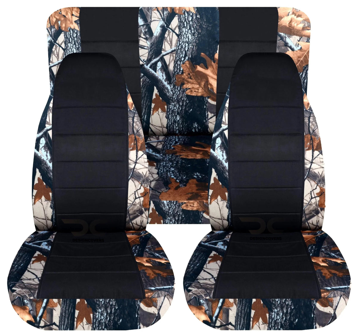 2door Black- Covers:Gray wrangler with 2003-2006 T406-Designcovers Compatible Real Jeep Seat Set LJ Front&Rear Full Camo Front&Rear tree and