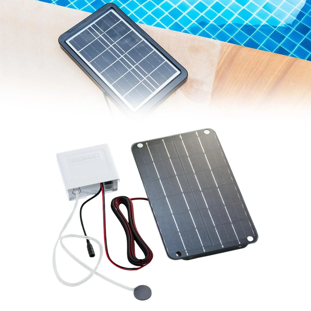 Silent Pump Pond Pump,Aquarium Air for Solar Friendly,6V Powered Air Solar Pump SunniMix Aerator Pond Eco Oxygenator Hydroponics Solar