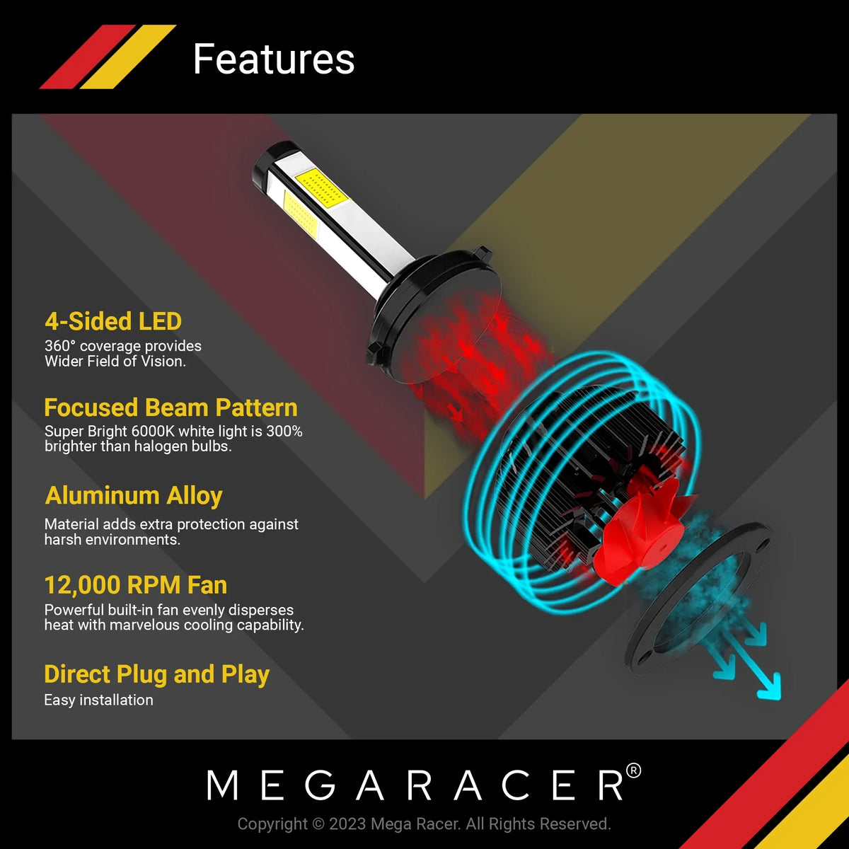 Racer BMW Light 2015 12V 16 60W Coupe Gran White 15 Fog 6000K xDrive 428i Diamond Coupe 4 Headlight H8 Sided BMW Replacement Mega 2016 10000LM Bulbs Automotive Gran xDrive LED 428i H9 H11