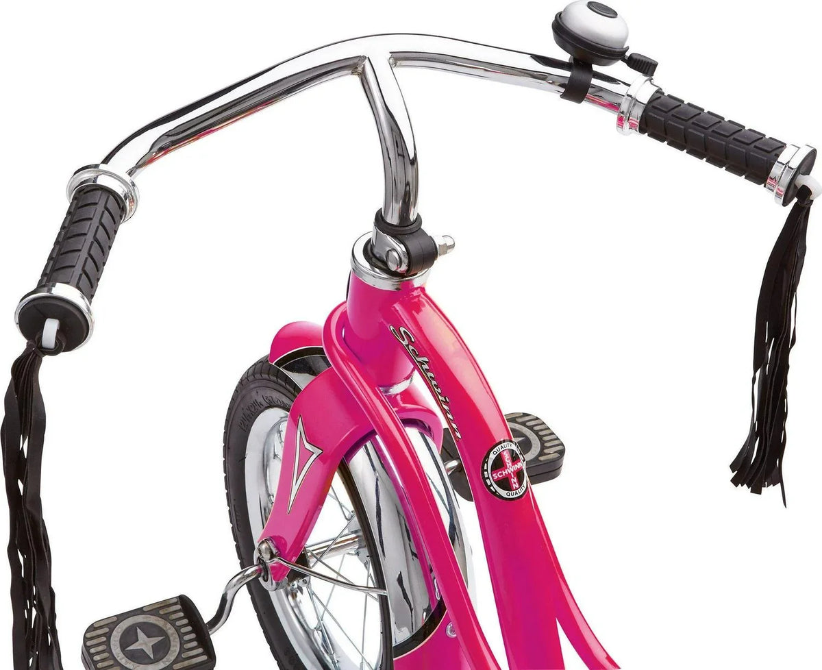 '- Roadster Tricycle, Schwinn 12 4, 2 in. Classic Ages Front Wheel, Pink