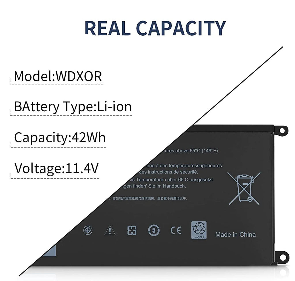 15 7569 Battery P69G 5567 5568 WDXOR 13 DELL For P75F 7368 WDX0R Inspiron 5368