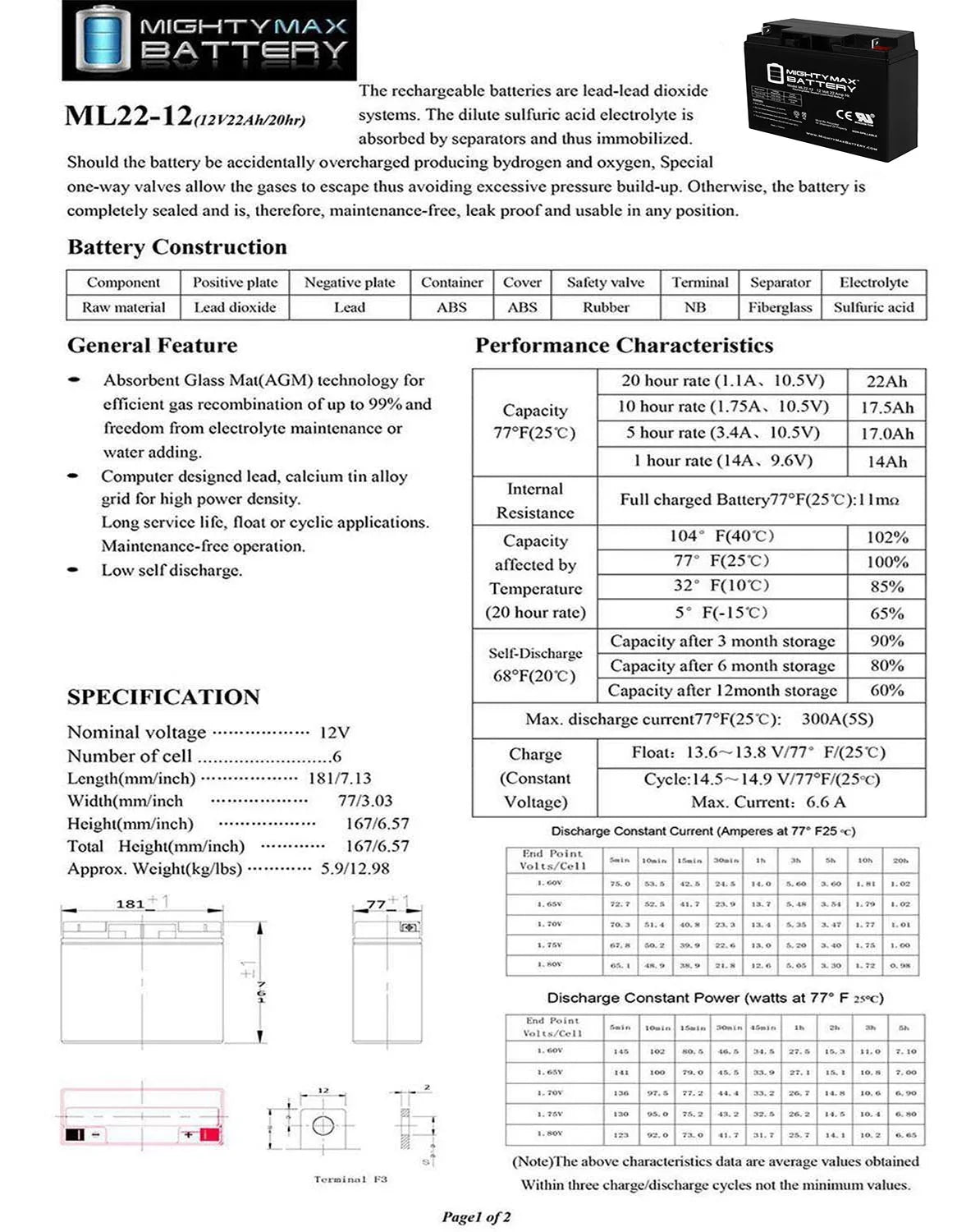 '- Jr 22AH GP Scooter 2 Alante 200 Battery Pack 12V Wheelchair for