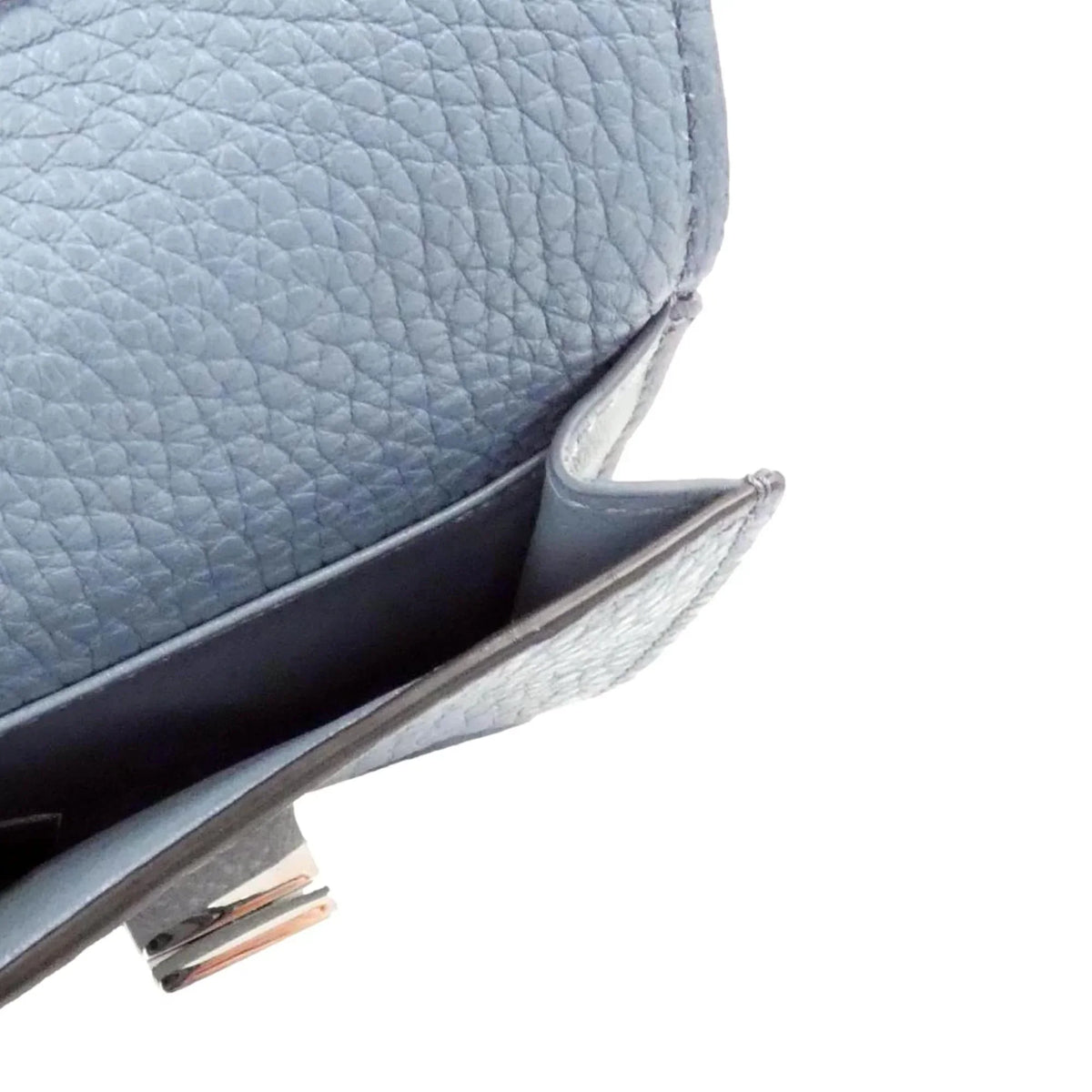 Trifold Leather Wallet Selleria Blue Micro Sky Fendi