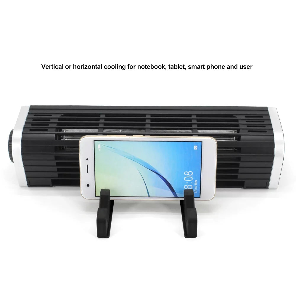 Fan CF-1691 Cooling Design Horizontal Fan USB Laptop Bracket,Black, Stand Olmaster Pad